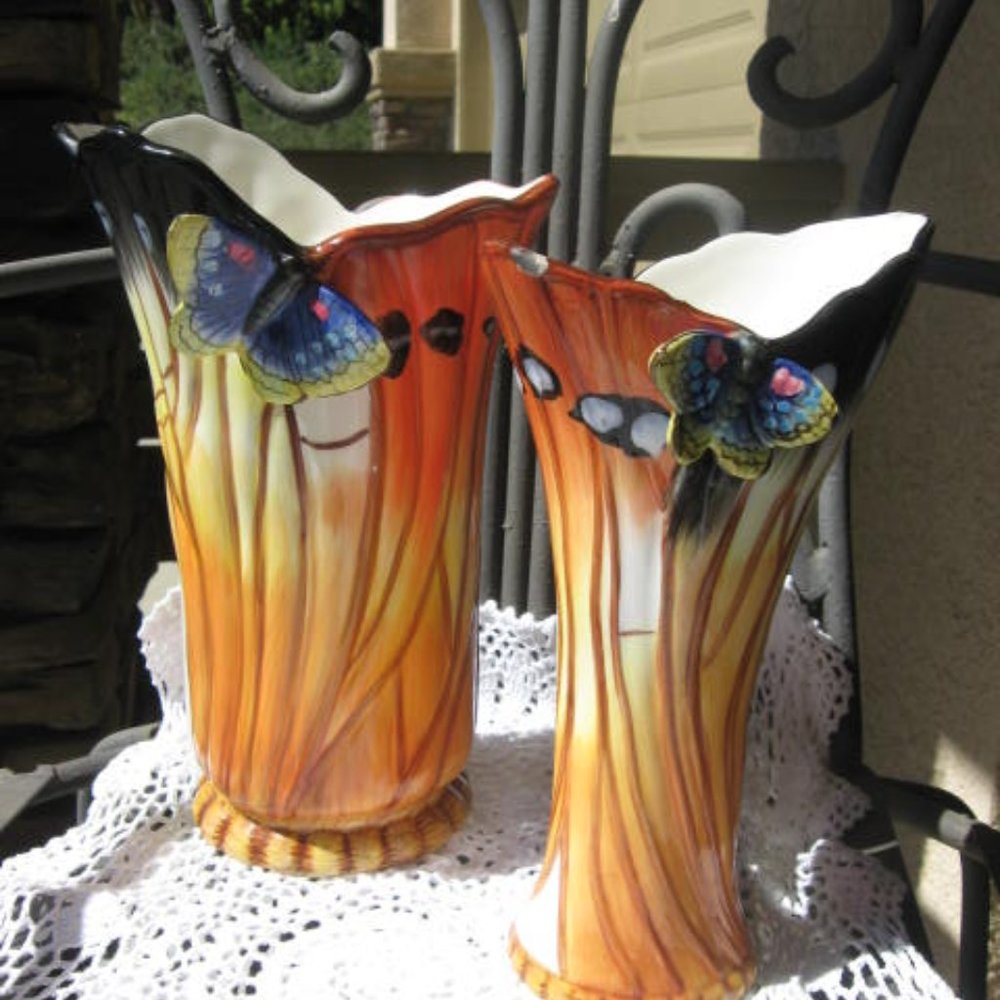 A PAIR of Vases - for Decoration and your Flowers